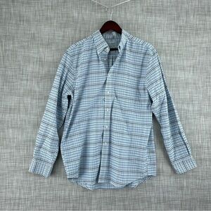 L.L. Bean Men's Blue Plaid Dress Shirt